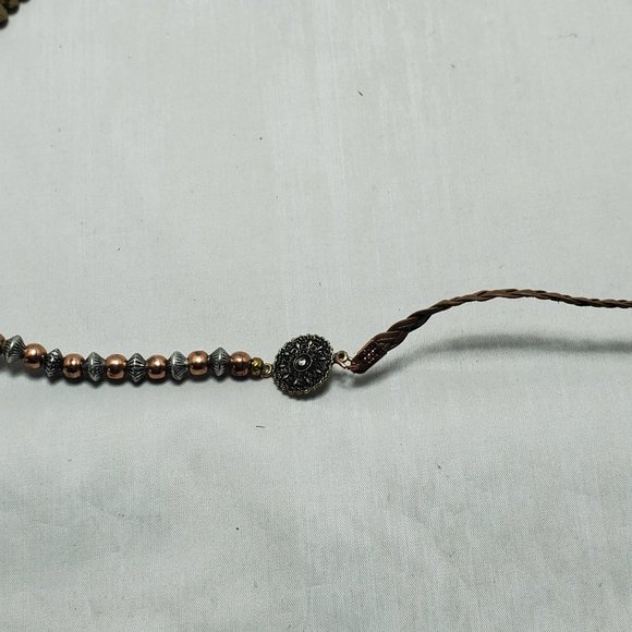 Buckle tricolor wrap bracelet or can be a necklace - Picture 7 of 14